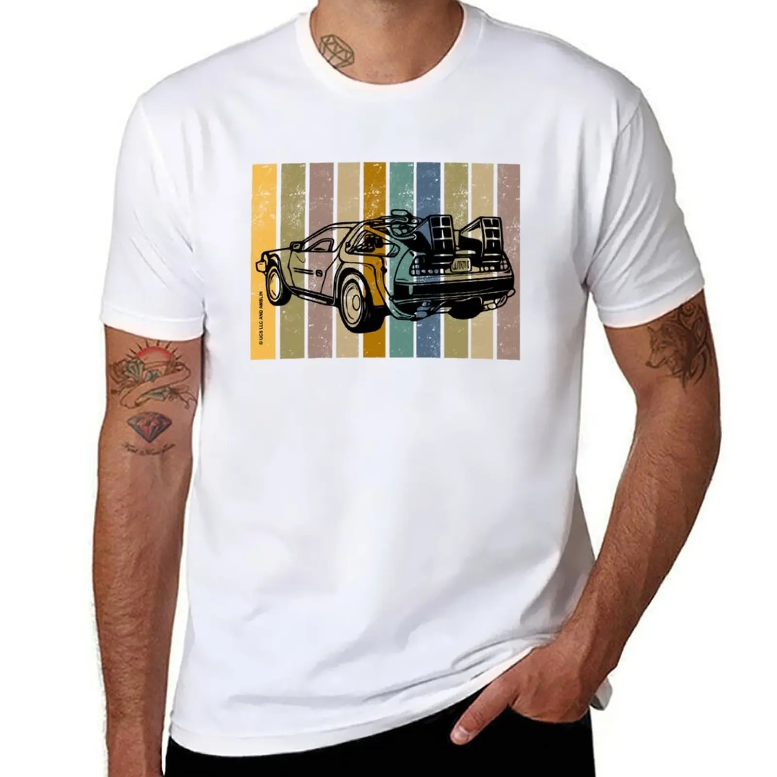 

Back to the Future - DMC DeLorean T-Shirt anime tshirt cotton tshirt 100% T-Shirt