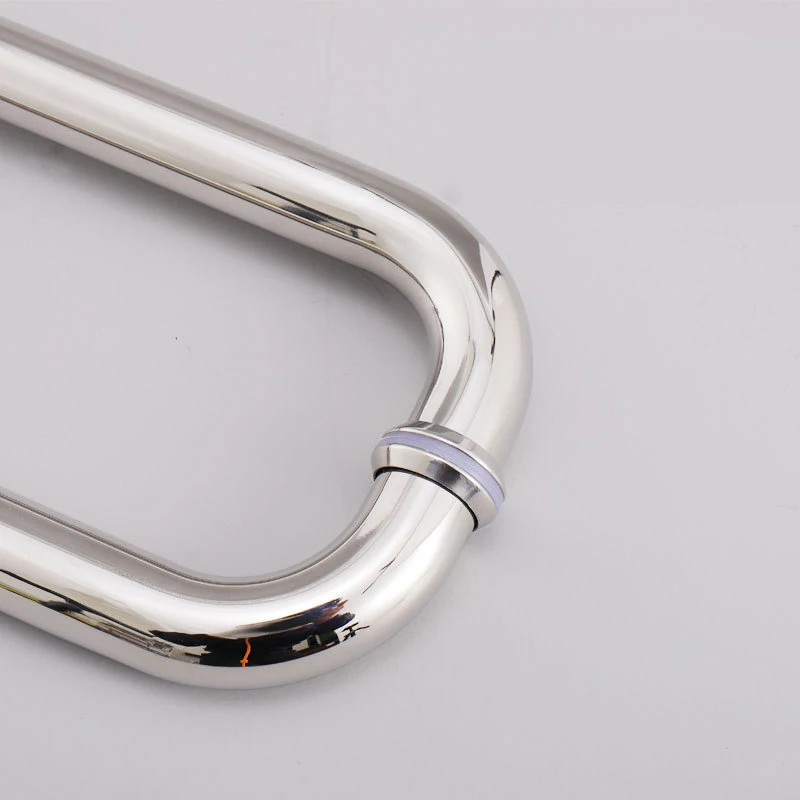 

Bathroom Glass Door Handle Stainless Steel Round Square Shower Door Handle L-shaped Sliding Door Handle