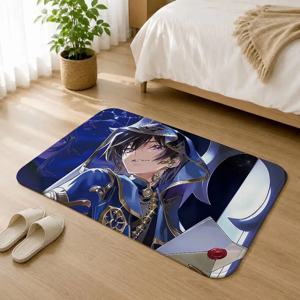 Lelouch L-Lamperouge Zero Short Plush Rug Carpet mat Machine Washable Soft Comfortable Anti‑Slip Floor Mat Home Decor