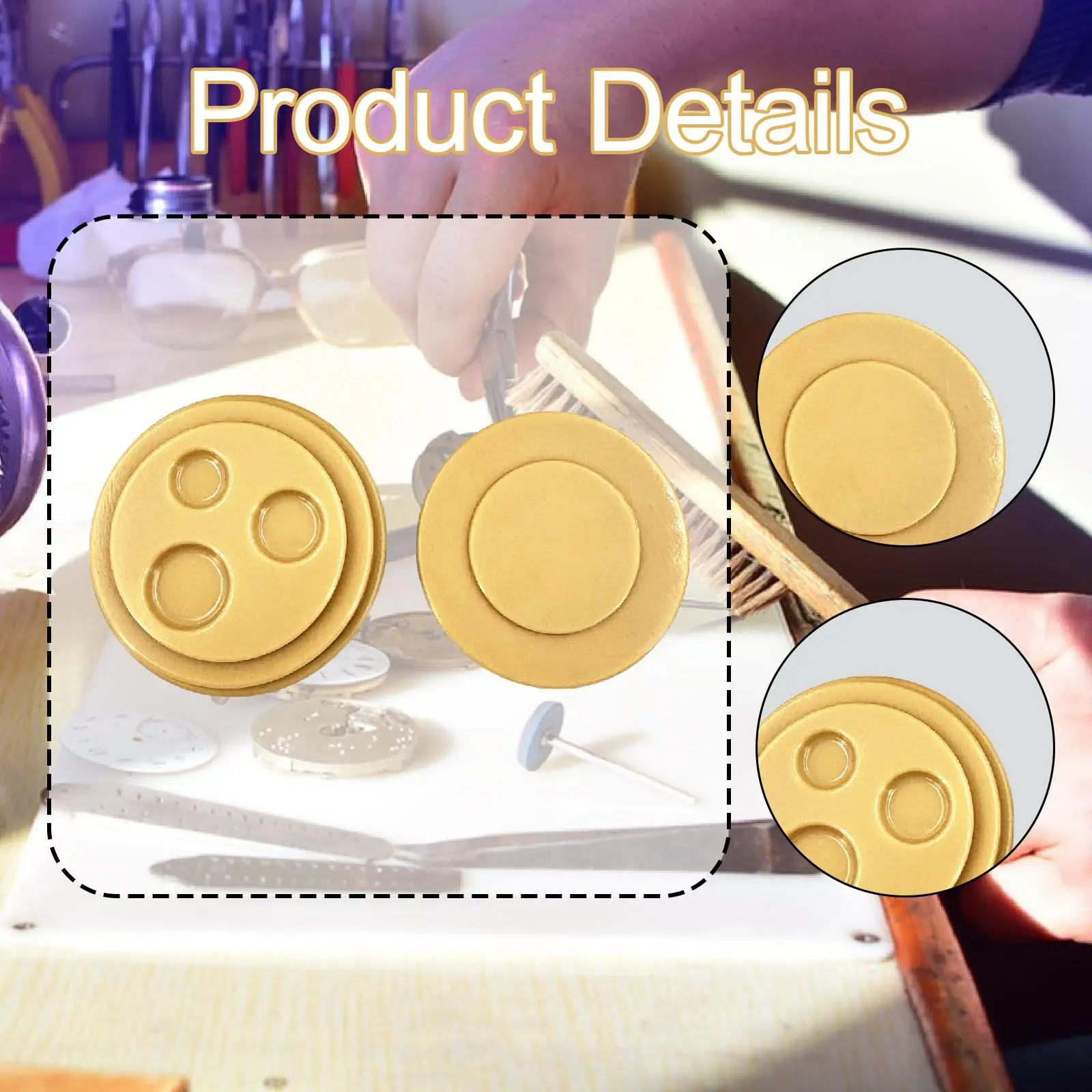 مشاهدة كأس الزيت إصلاح تنوعا الملحقات العملية الكبار المنزل استخدام متعددة الأغراض قابلة لإعادة الاستخدام مريحة ساعة مصلح طبق الزيت #5