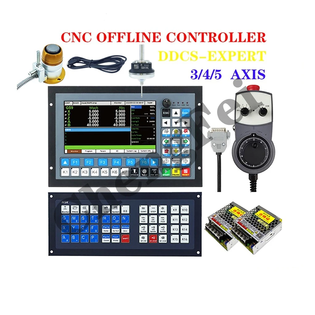 Z-axis 3D probe of DDCS-EXPERT/M350 3/4/5-axis CNC offline controller supports closed-loop stepper /ATC, replacing DDCSV 3.1