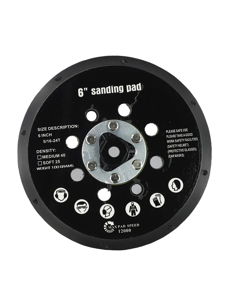 Brand New Unused Grinding Sanding Pad 150mm Sanding Disc Longer Abrasive Life Max Pad Speed 12000 RPM Orbital Sander Compatible