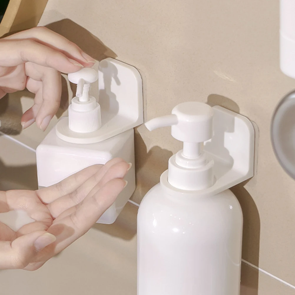 

3 шт. держатель для бутылки шампуня, блюдо для раковины, мыльница, настенный дозатор для душа, крючки для кухни, белый цвет