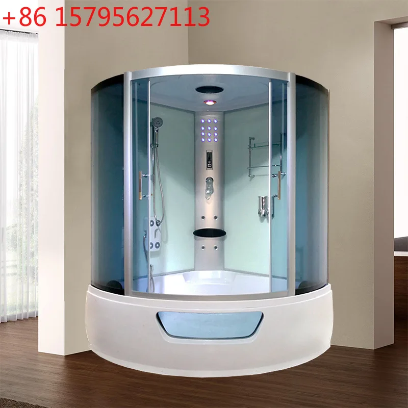 

Домашняя интегрированная душевая кабина с ванной, высокой раковиной, паровой кабиной с душистым паром, двойная ванная комната