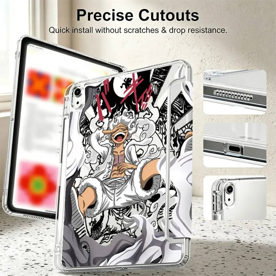 Etui na tablet Ones P-Pieces Luffys do iPad 11. generacji Mini 7 6 5 Air 8 M2 M3 3 12. generacji 10. generacji 9. generacji Pro 13 2025 2026 z przegródką na rysik — zdjęcie produktu 6