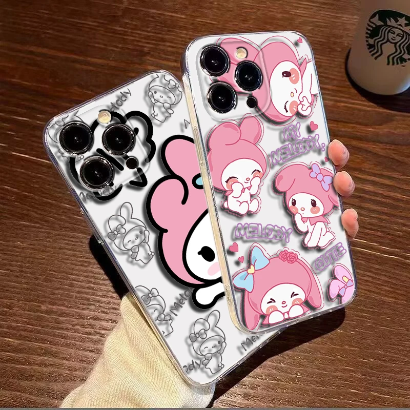 my melody cute Soft Case for Moto G4 Plus G41 G5 Plus G50 G51 G5S G6 Play G60 G7 Power G71 G5 G9