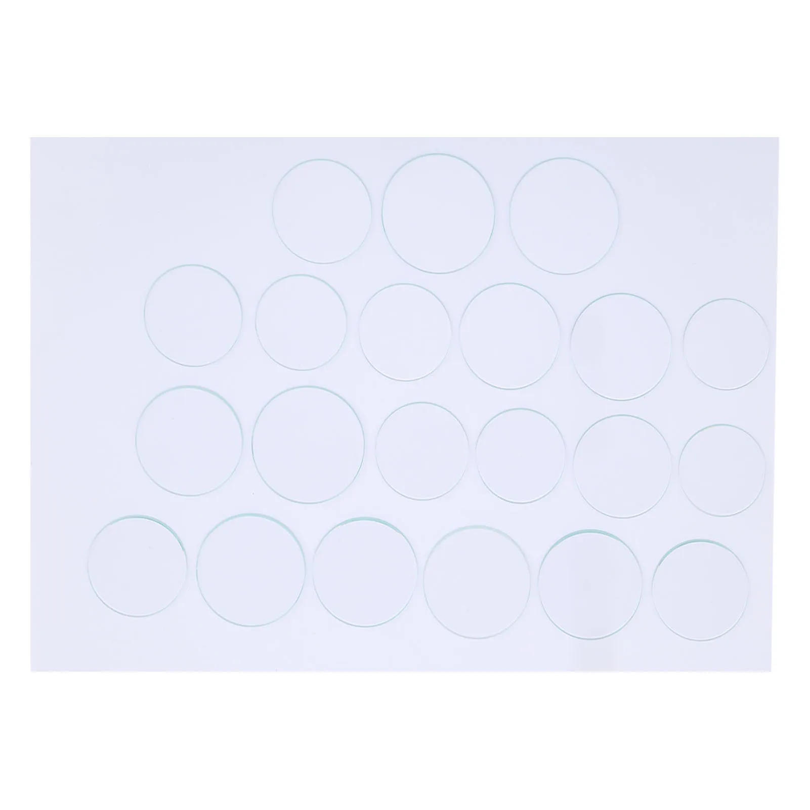 35‑45mm Flat Watch Glass Lens Set Smooth  High Temperature Resistant Thickness 1.2mm Face Lens Flat Watch Glass Lens