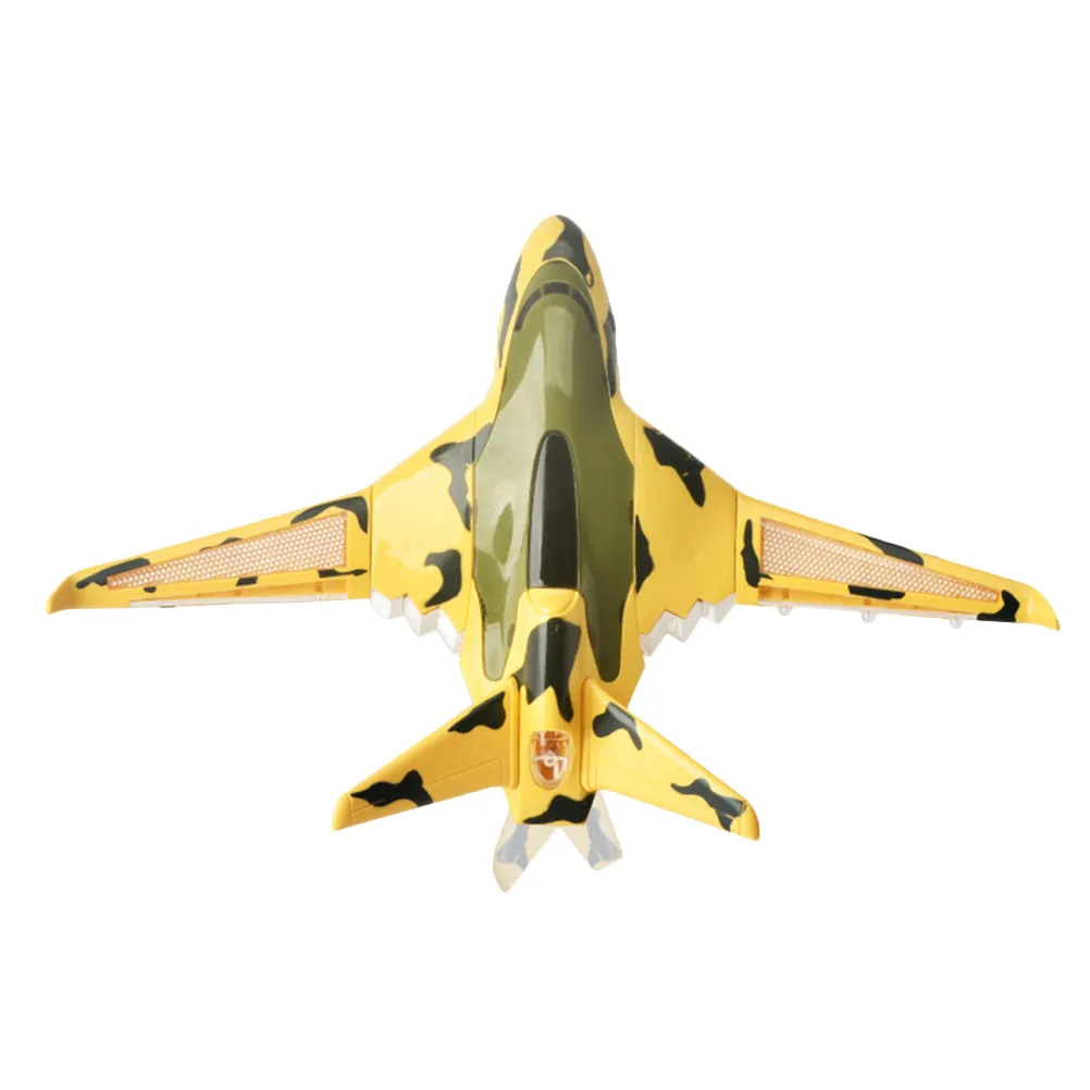 

1Pcs Electric Airplane Fighter High Quality Sturdy ABS Kids Birthday Gift Luminous Rotating Wheels Sound Effects Simulation