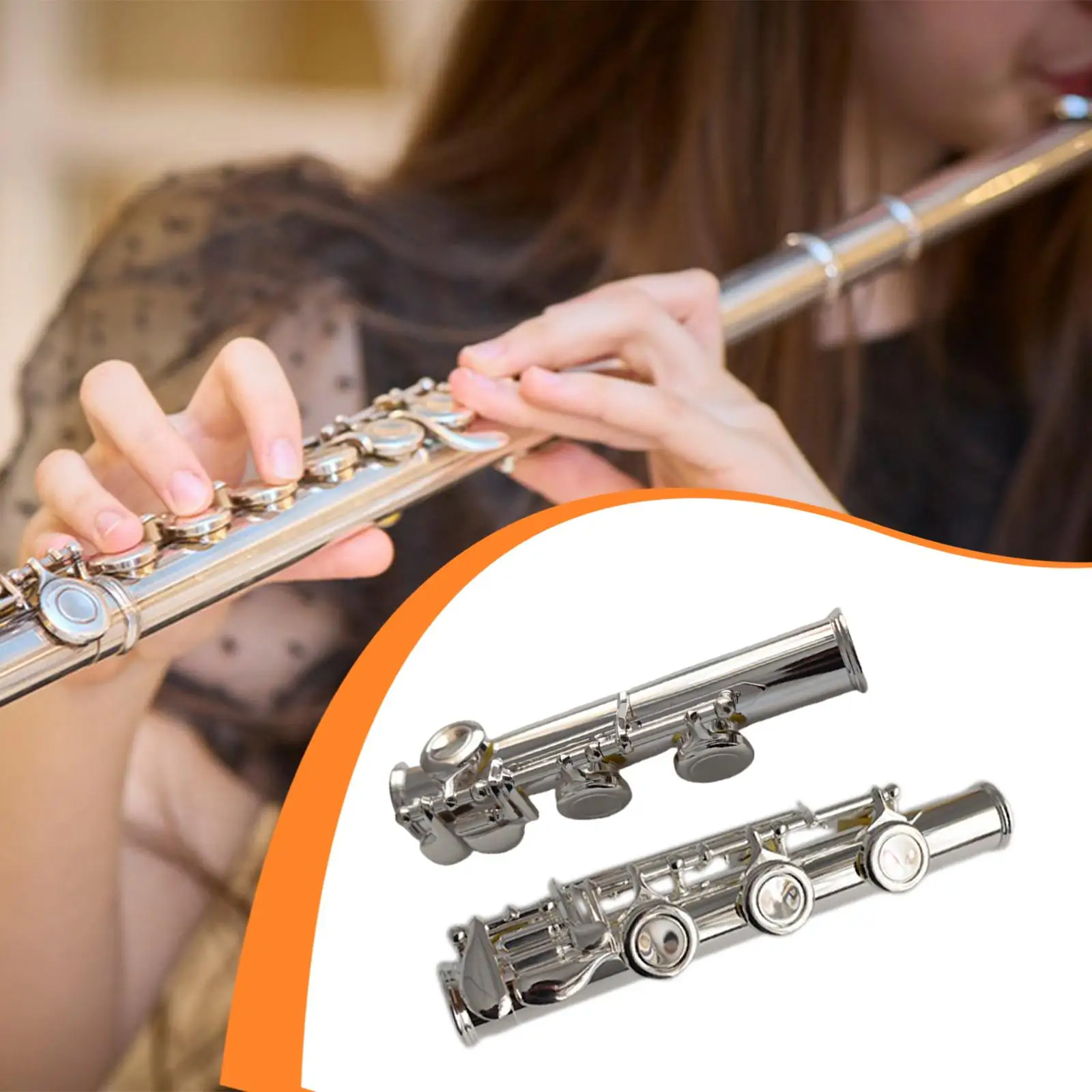 

Flute Foot Joint Ergonomic Multiuse Wear Resistant Repair Tool Musical Instrument Accessory Maintenance Tool for Practice Stage