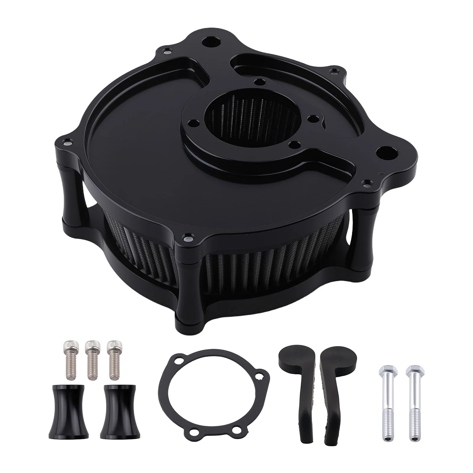 

Черный комплект воздухоочистителя для Harley Touring 00-2007 Dyna Softail, прямая замена