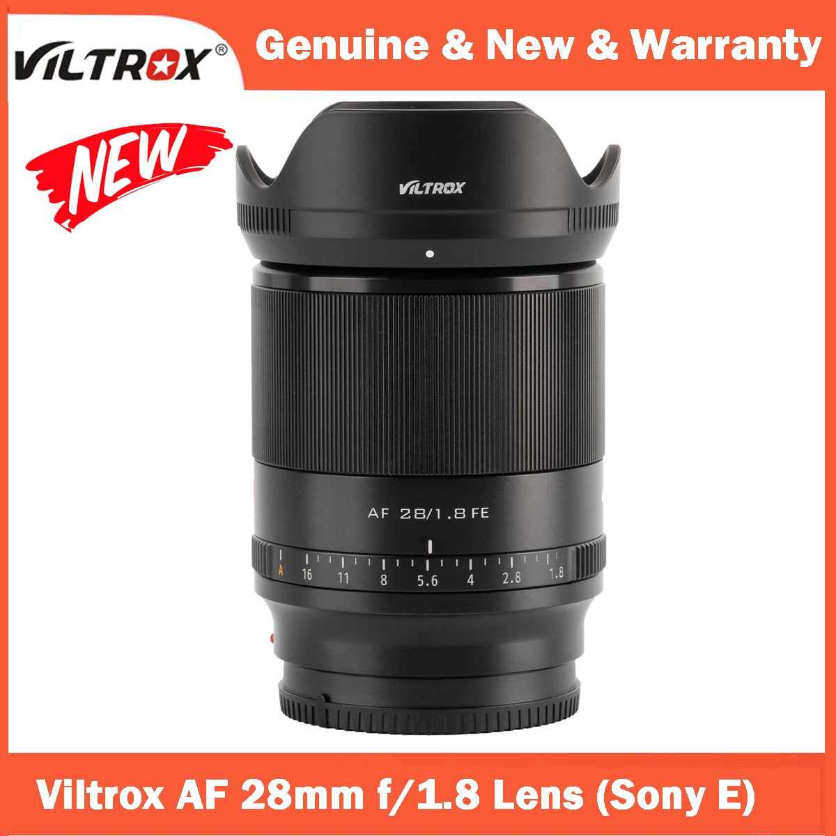 

Viltrox AF 28mm F1.8 FE Mount Auto Focus Sony Full Frame Wide-angle Prime Lens Support Eye-AF USB Upgrade