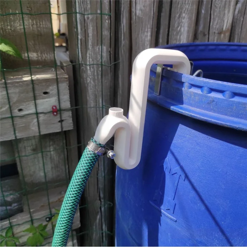 Balde ABDJ sem broca para mangueira de drenagem de água, barris de chuva, tubo de transbordamento com bajante para tanques de armazenamento de água