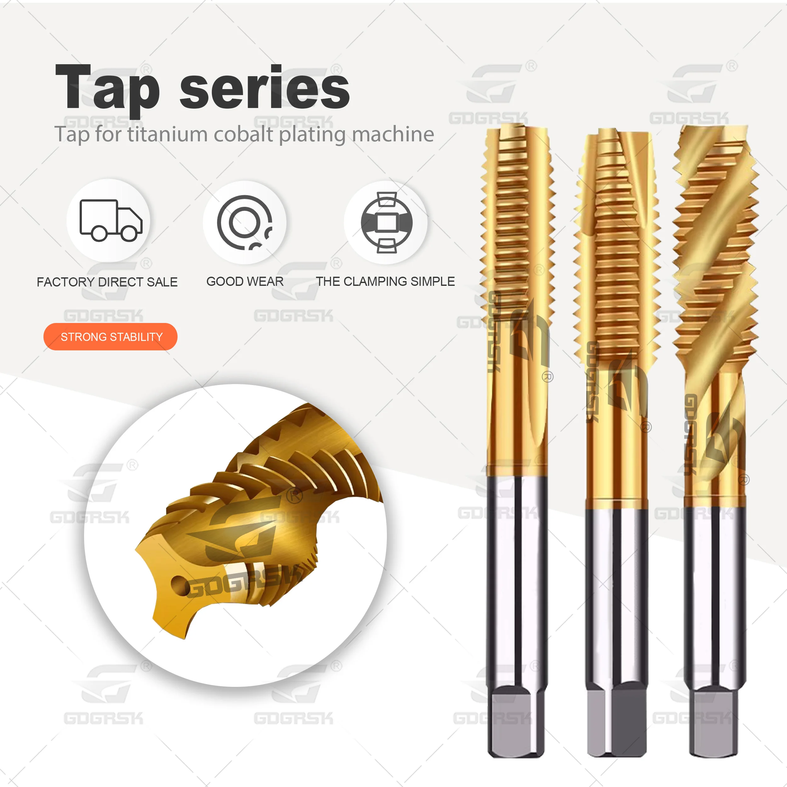 Specialized Helical Machine for Coated Titanium Steel Wire Dies with Cobalt Tipped Tap M2 M4 M6 M8 M10 M24 Thread Tool Drill Bit