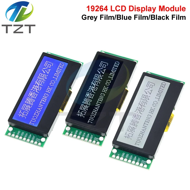DIYTZT LCD19264 192*64 192X64 Graphic Matrix LCD Module Display Screen 3.3-5V LCM build-in UC1609C Controller with LED Backlight