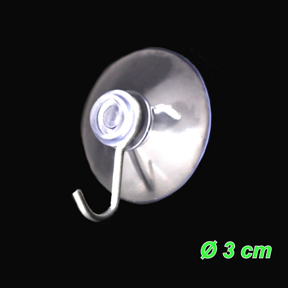 Suction Hook Dishwashing Brushes 4PCS Diameter 3cm New PVC Single Load 300g Suction Cup Round Strong Suction Cup