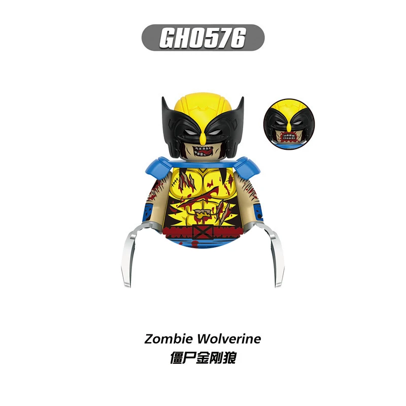 2026 New Deadpool Building Blocks Mini Action Figures Bricks Educational Diy Toys Gifts For Children image 3
