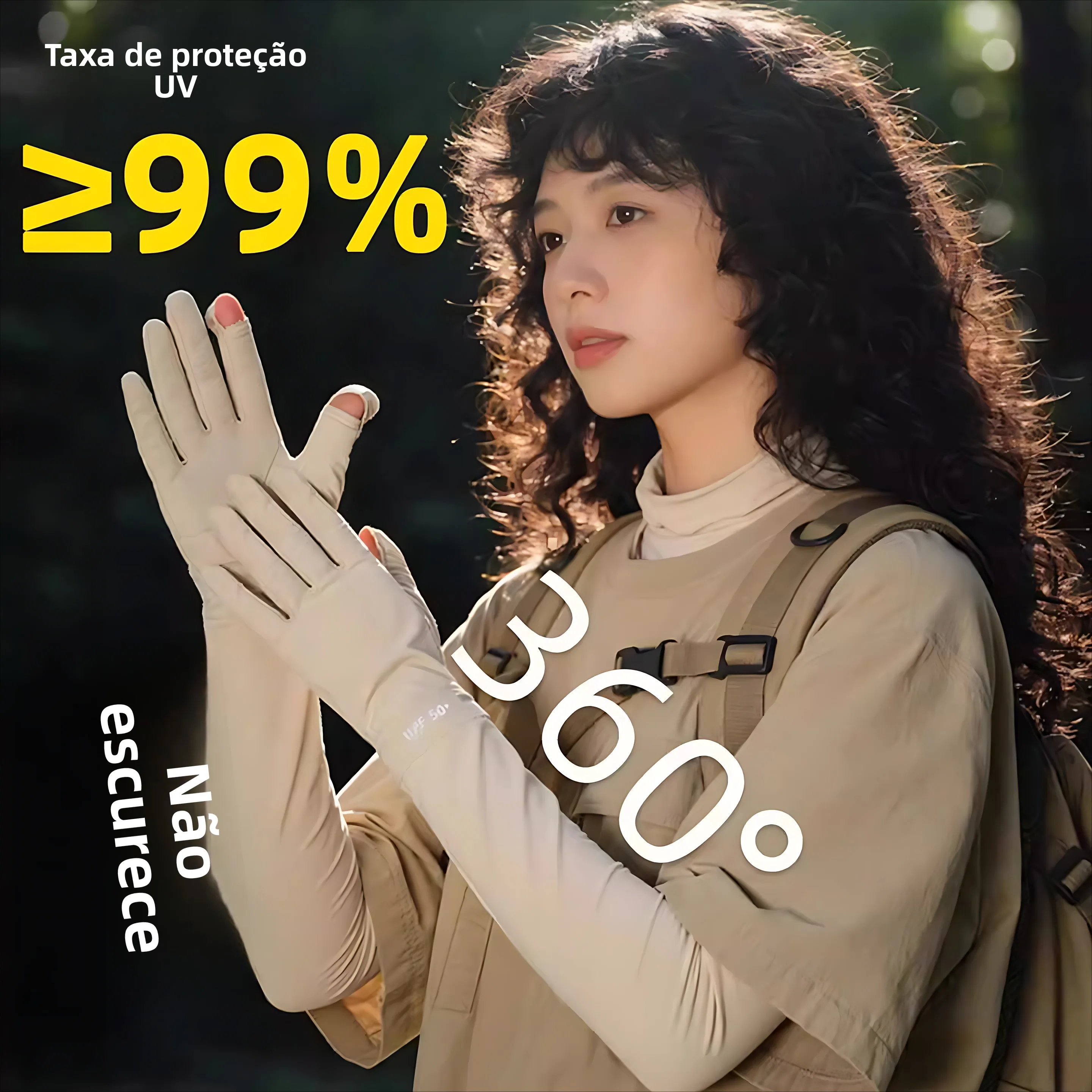 ロングアイスシルク一体型グローブ-uvカット-夏用アームカバー-滑り止め-運転-サイクリング-スリーブレット-アイススリーブ-ワンピースグローブ