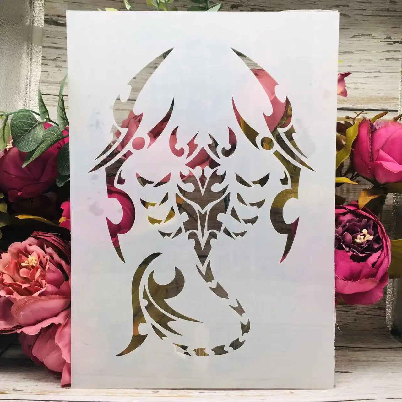 A4 29cm Scorpion DIY Layering Stencils Wall Painting Scrapbook Coloring Embossing Album Decorative Template