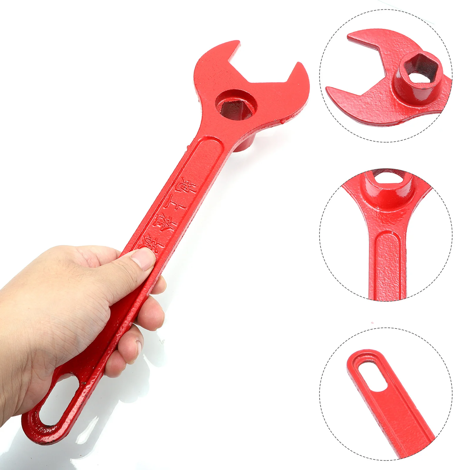 

Fire Hydrant Wrench Cast Iron Professional Spanner Emergency Tool Durable Flexibility Practical Accessories Firefighting