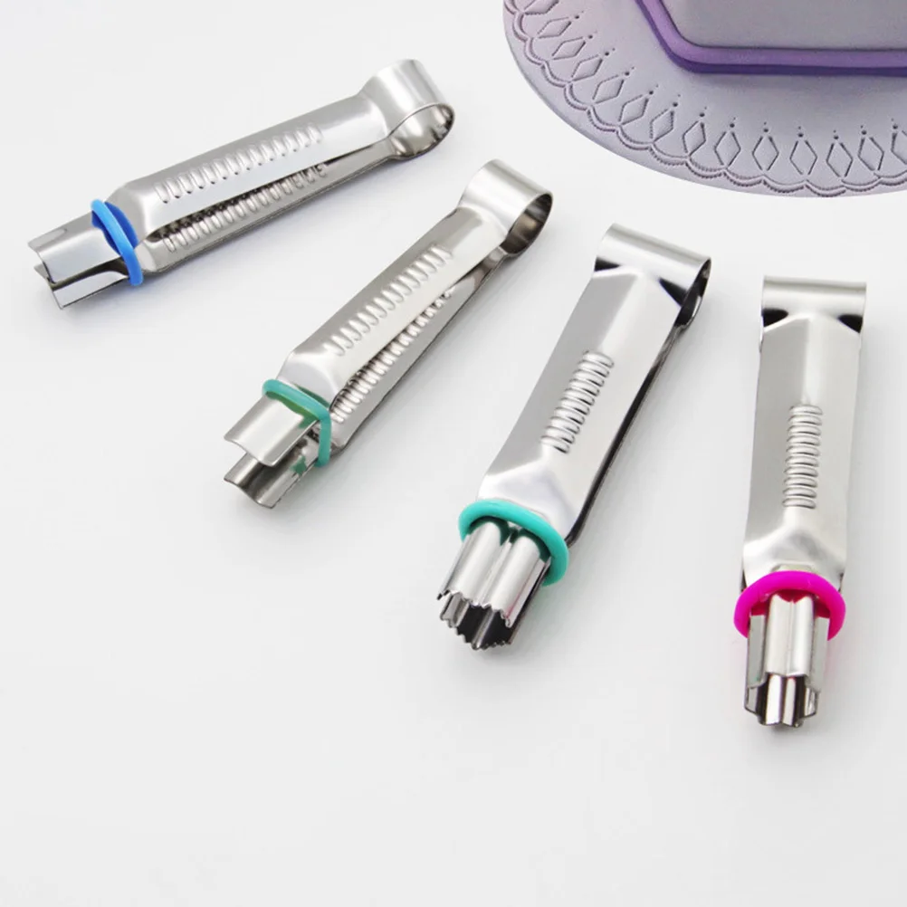 24 قطعة مقاطع الدانتيل كعكة الفولاذ المقاوم للصدأ البسكويت القاطع DIY أدوات تزيين فندان لملفات تعريف الارتباط كعكة الخبز Sugarcraft