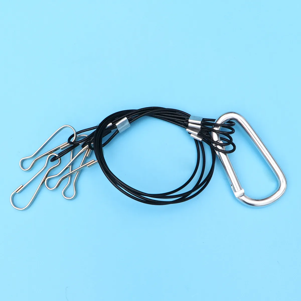 4Pcs Grow Light Rope Hanger Kit Steel Security Wire 2Mm Thick 500Mm Long Compatible with Most Brackets for Plant LED Aquarium