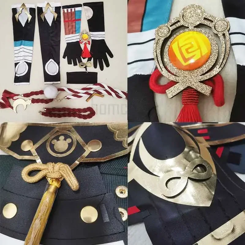 Impact Gorou Cosplay Costume Wig Ears Tail Costumes Full Set Goro Cosplay  Props Party Outfits For Man