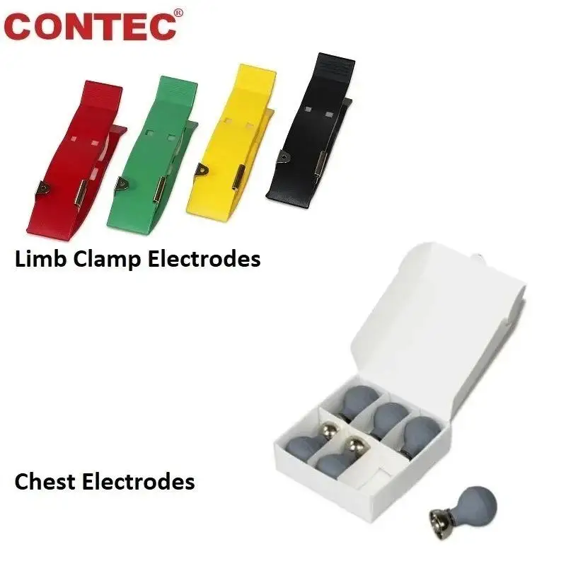 CONTEC Original Accessories ECG Series Banana/Button Type ECG Cable / Limb Chest Electrodes / Data Cable etc