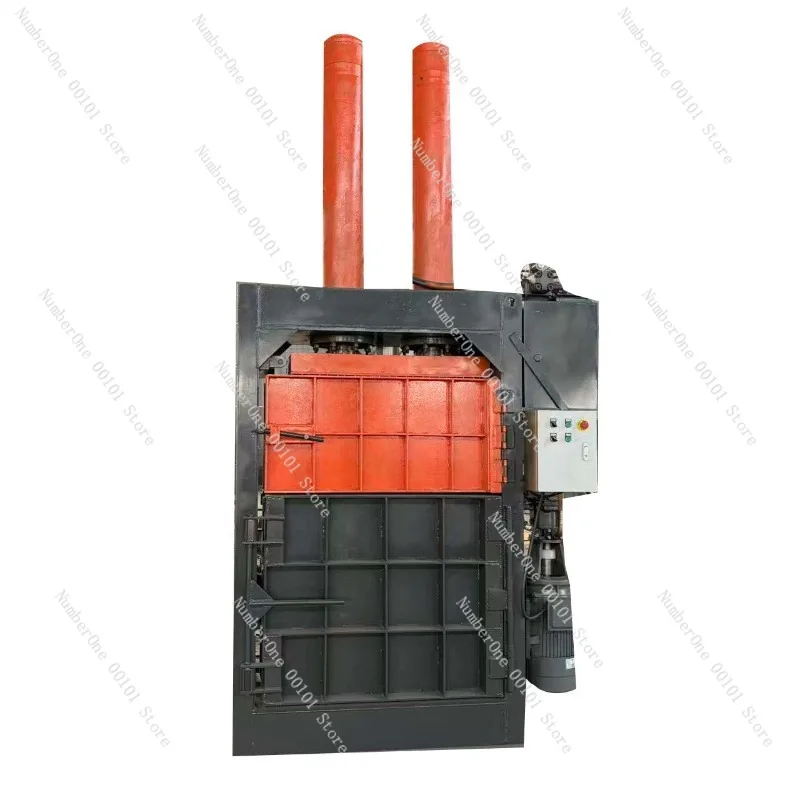 Vertical Hydraulic Baler Machine, Waste Paper and Plastic Bottle Compactor, Can and Bag Briquetting Machine,Industrial Recycling