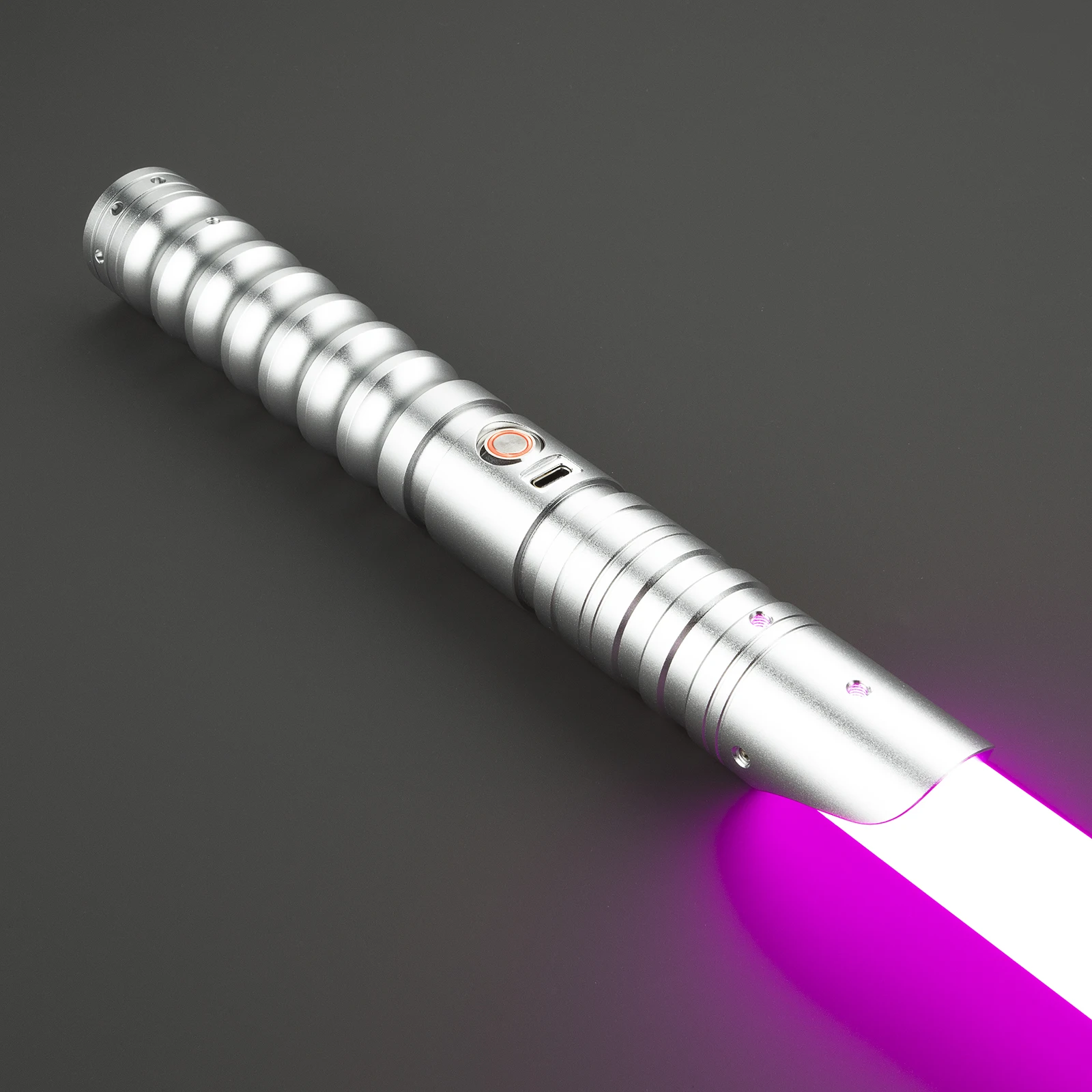 [Wholesale] APP LED Lightsaber Metal Hilt Jedi Laser Sword Sensitive Smooth Hitting Sound Dueling LTG Light Saber sable de luz