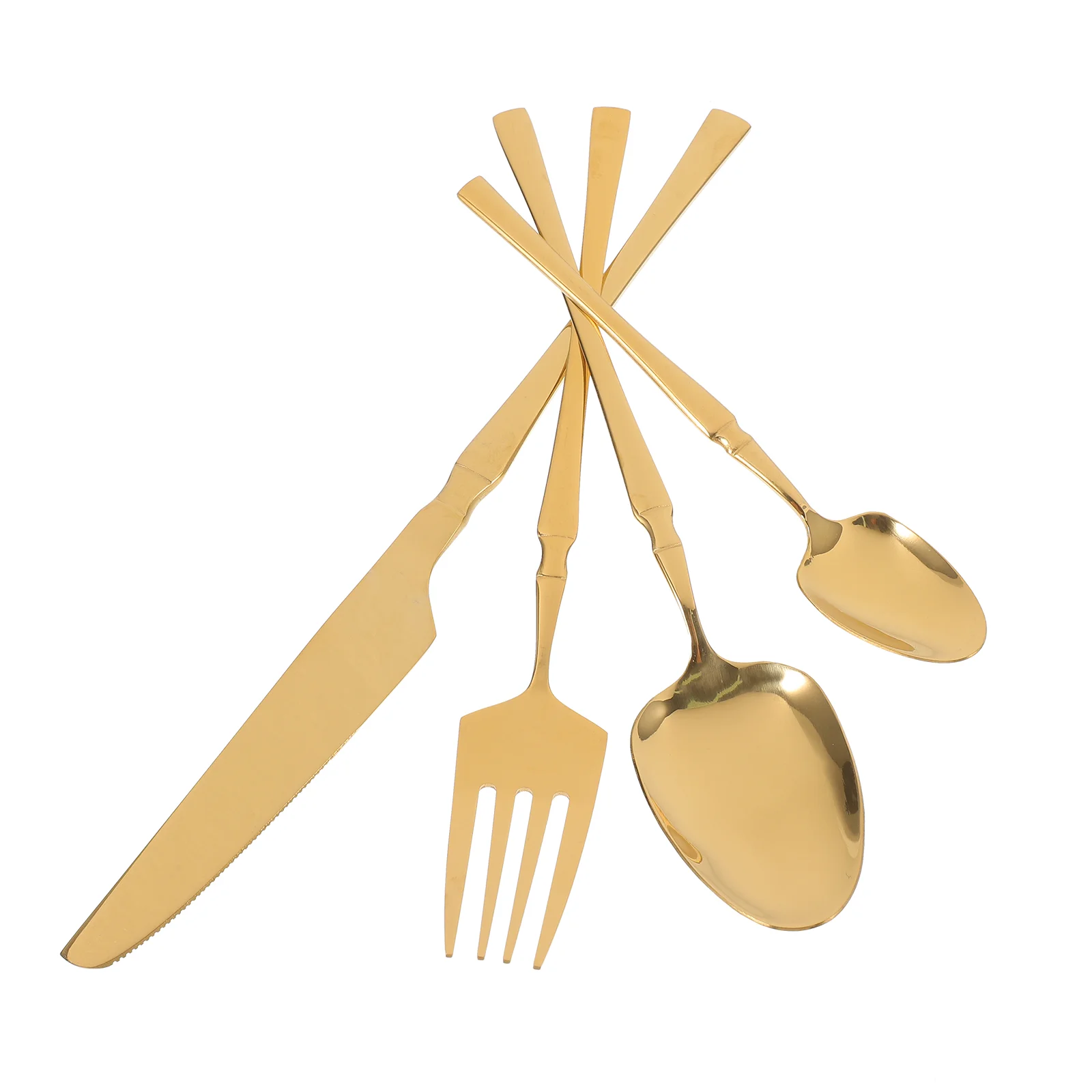 

Stainless Steel Cutlery Set Tableware Flatware Western Food Household Eating Utensils Reusable 410 Fork Spoon Serving