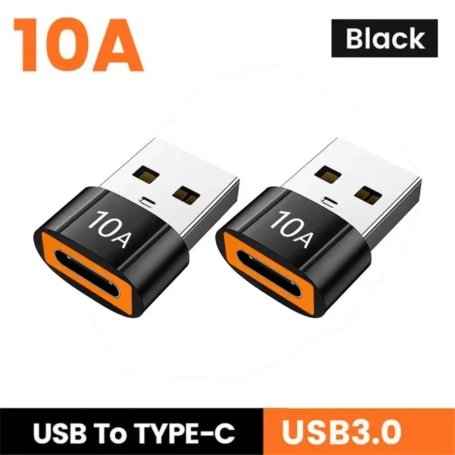 NNBILI USB 3,0 Typ-C Daten Adapter Typ C 10A USB C Stecker Auf USB Buchse Konverter Für macbook Xiaomi Samsung Schnelle OTG Stecker ﻿