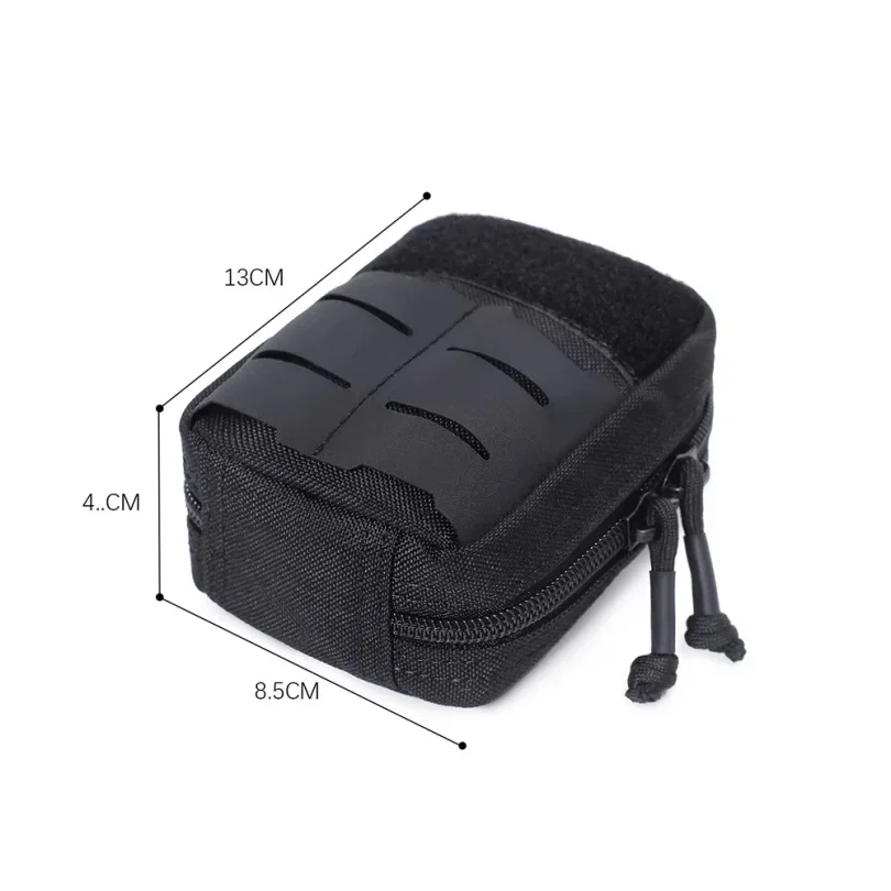 Tactical Mini Belt Pouches Multi-Purpose Small Battery Case Compact Utility EDC Card Slot Holder Waist Bags Military Molle Pack
