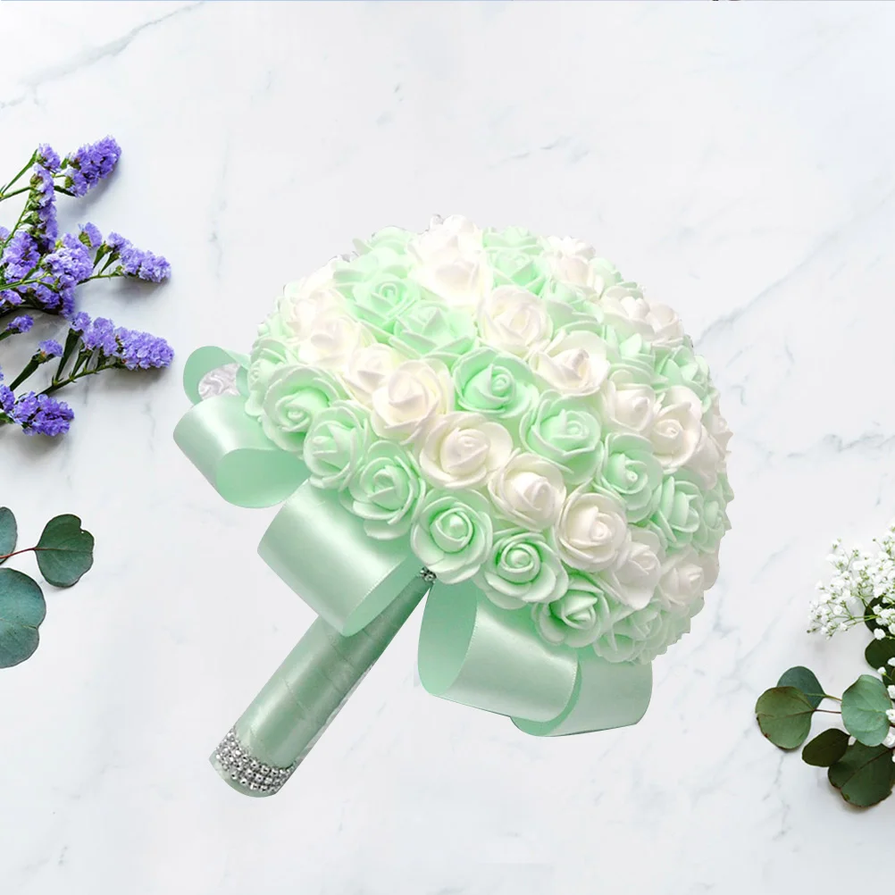 

Bouquet of Roses Handheld Flower Bride Flowers Bouquets Eternal Wedding Bridal Holding Bridesmaid
