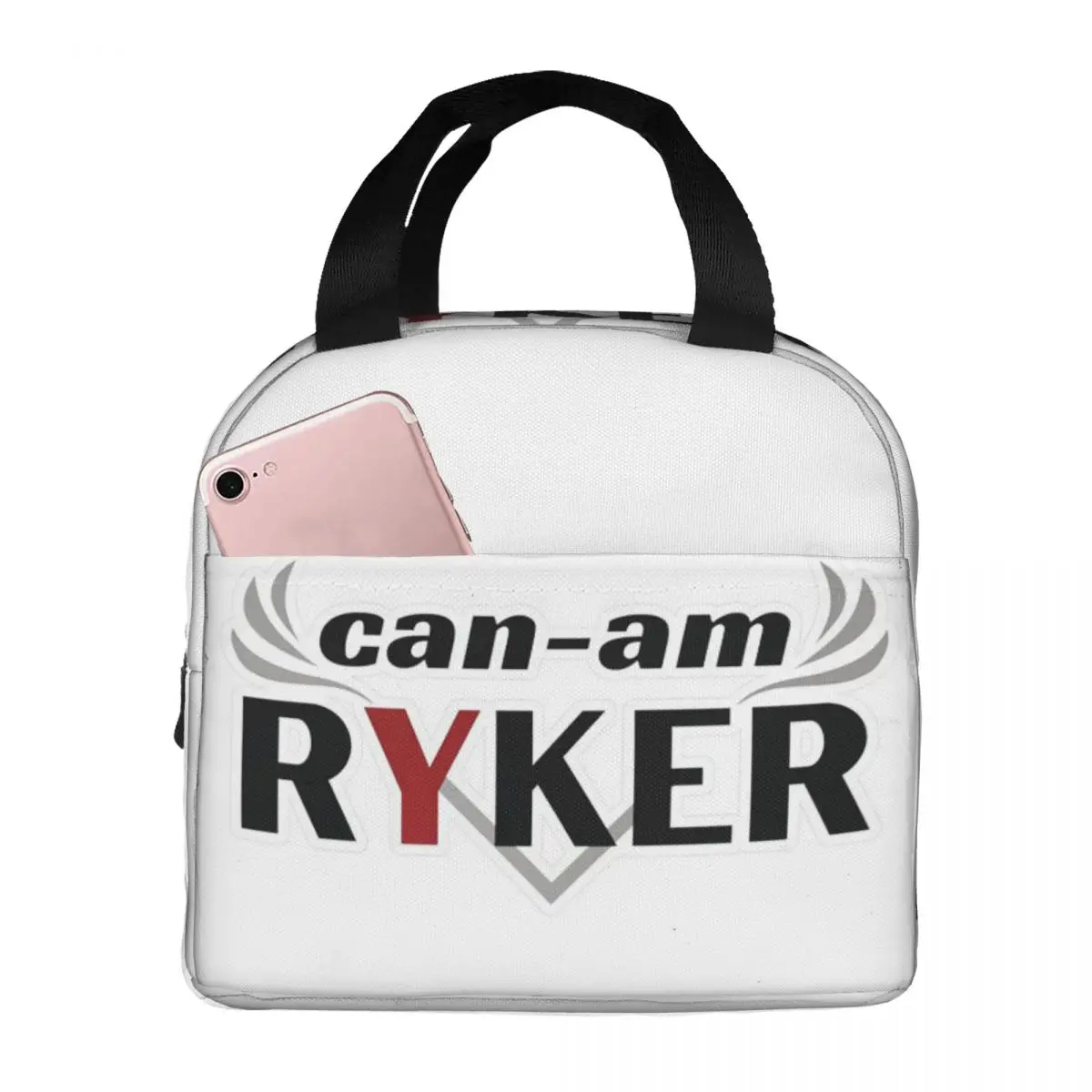 

Can Am Team Enduro Cross Motocross Bitumen Bike Life Insulated Lunch Bag Cooler Thermal Food Box Tote Lunch Boxes Container