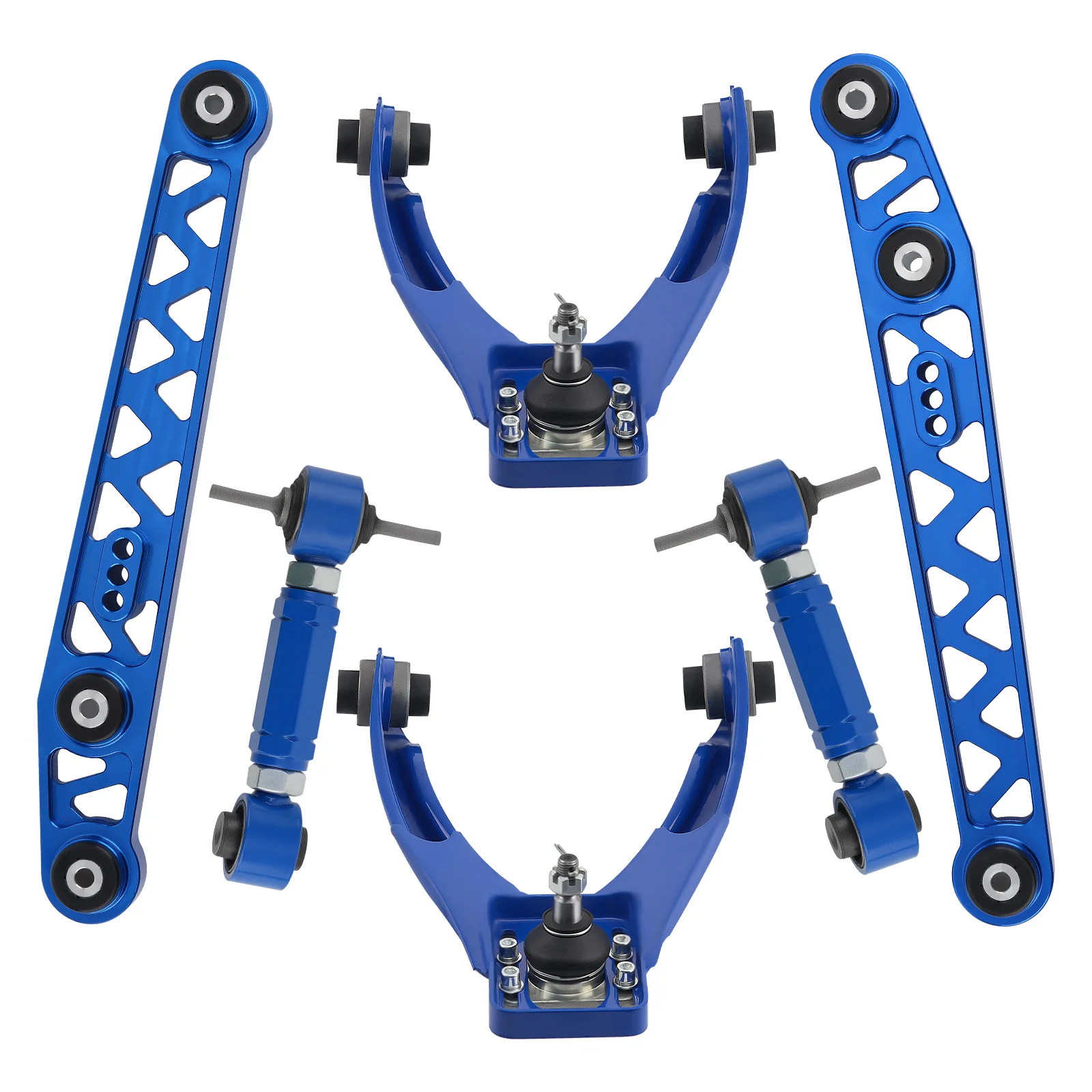 Adjustable Front Rear Upper Lower Control Arms And Camber Kit For Honda Civic 1996-2000 EK3/EK4/EK5/EJ6/EJ7/EJ8/EJ9/EM1 view 2