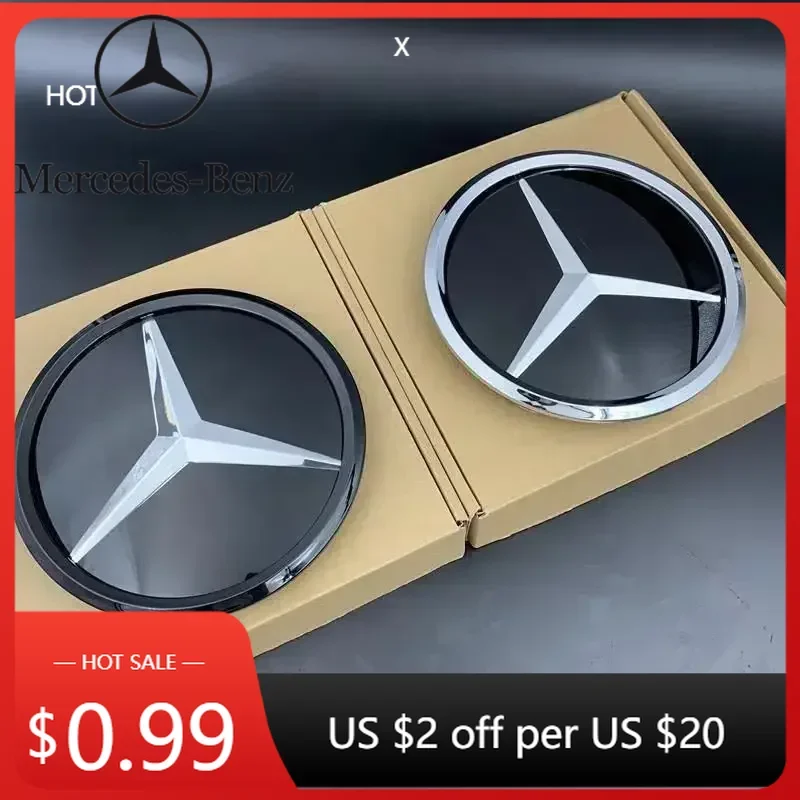 

Горячая автомобильная наклейка, 1 шт., передняя решетка автомобиля, звездный логотип, значок зеркала, нижняя часть 3D логотипа ABS для Mercedes-Benz W205 W176 W212 W218 C117 CLA GL