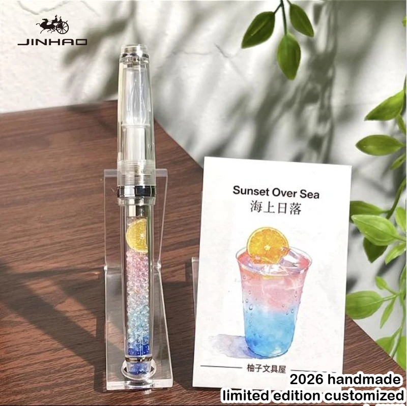 

2026 Handcrafted Limited Edition JINHAO 82 Glass Dip Pen Finely Grounded Fountain Pen Stationery Office School Art Supplies