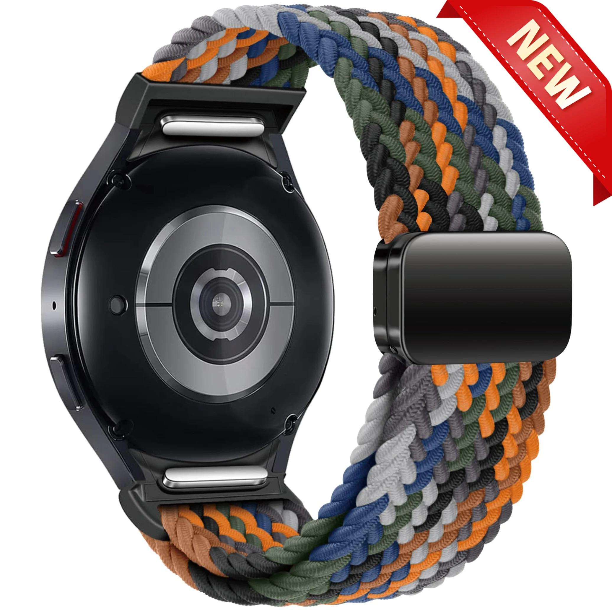 Keine Lücken geflochtenes Band für Samsung Galaxy Watch 7 6 5 4 44 mm 40 mm/5 Pro magnetisches Armband Galaxy Watch6 Watch4 Classic 47 43 Armband