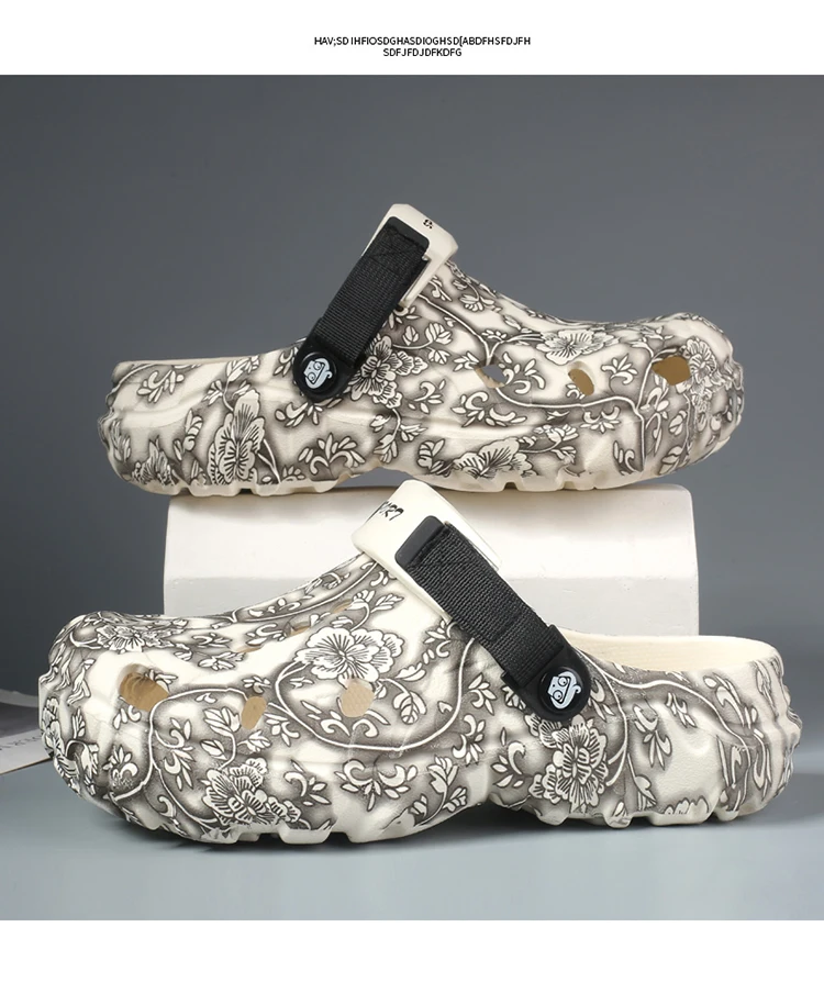 Neue Sommer-Clogs für Herren, weichsohlige Dual-Use Outdoor-Strandschuhe, geruchshemmende geschlossene Sandalen – Detail 12