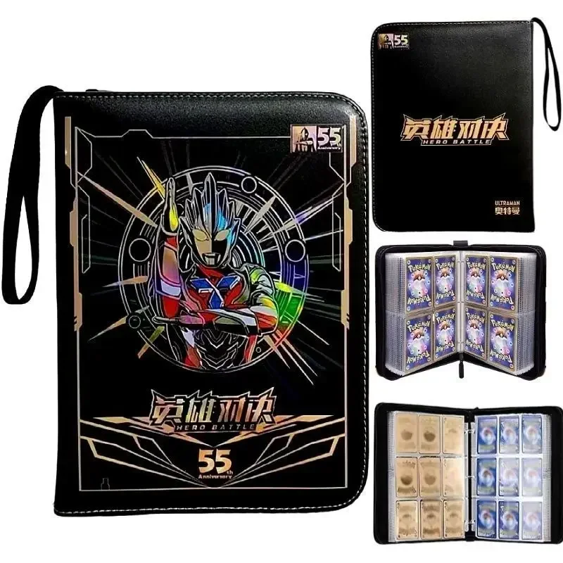 2024 New Utm Cartoon Anime Game Pu Surface Battle Card Booklet Zipper Binder Card Holder Card Cas Vmax Game Card Collection Gift