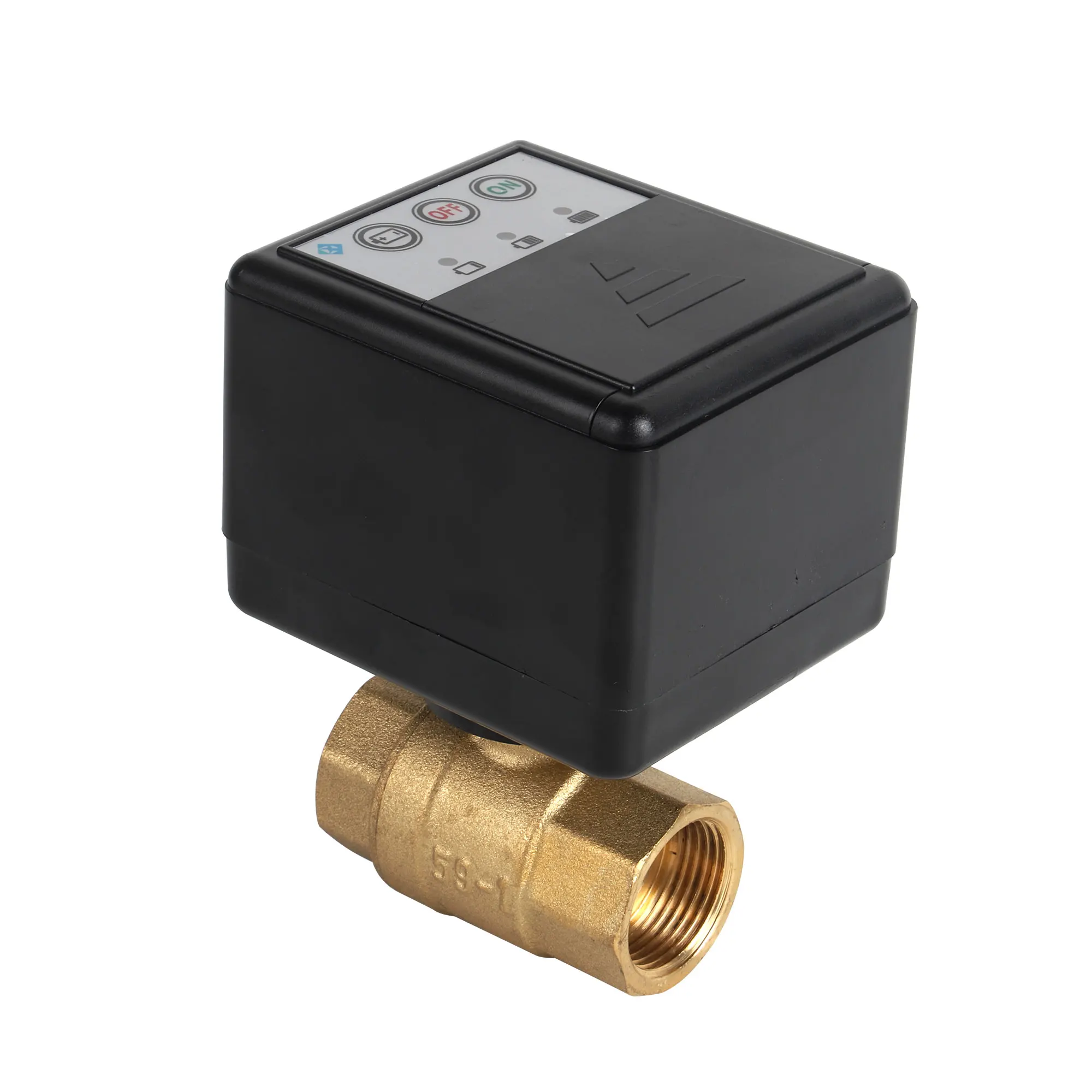 

1/2 3/4 1 Inch DN15 DN20 DN25 Battery Powered Brass Solenoid Valve Smart Water Leak Protection Pipeline Control Valve
