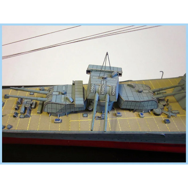 1:250 Kaohsiung Heavy Cruiser Takao Warship Paper Model Handmade DIY Model Ship Paper Assemble Hand Work Puzzle Game Aldult Toy