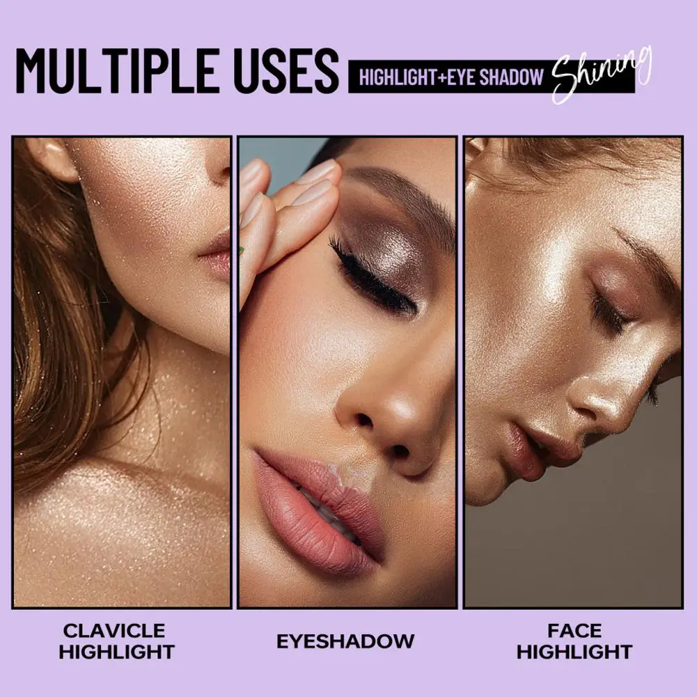 真珠のような液体アイシャドウメイクアップナチュラルスモーキーシルバーシマーグリッターダイヤモンドシャドウまぶた用防水美容ハイライター