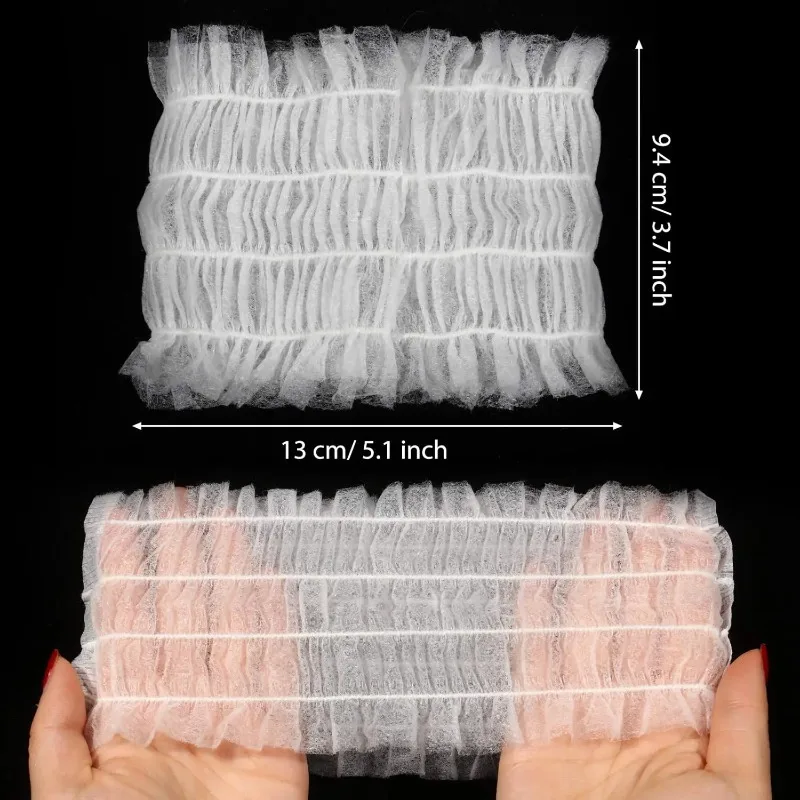 100PC Women's Disposable Hairband Spa Disposable Facial Hairband for Travel Makeup Non-woven Soft Household Skin Care Hairband