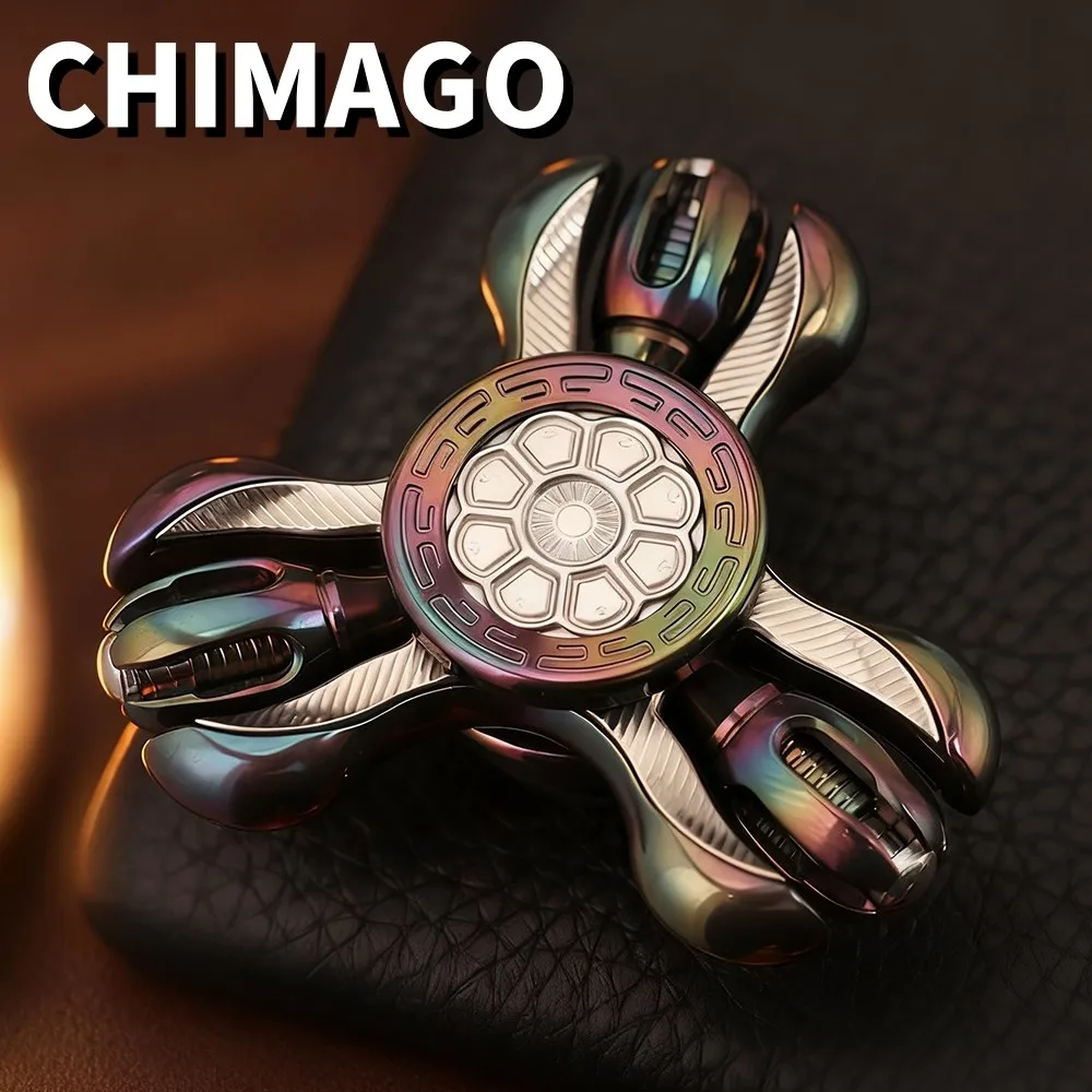 CHIMAGO EDC Jing Lun Open Nail Gyro Zirconium Colorful Fidget Spinner Fidget Toys Adults Original Spinner Designs