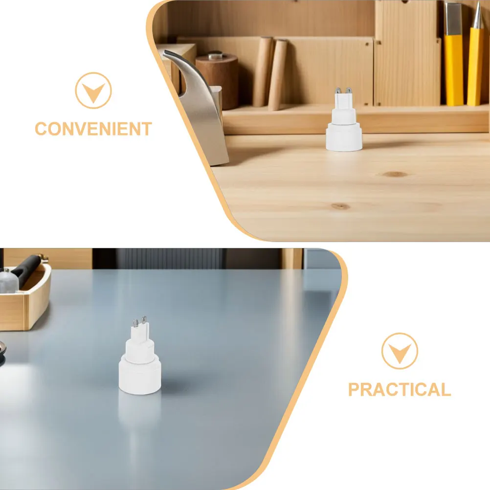 6 قطعة G9 إلى E14 لمبة قاعدة محول مأخذ التوصيل حامل مصباح محول تركيب المصابيح تمديد للمنزل الإضاءة المدمجة لهب #6