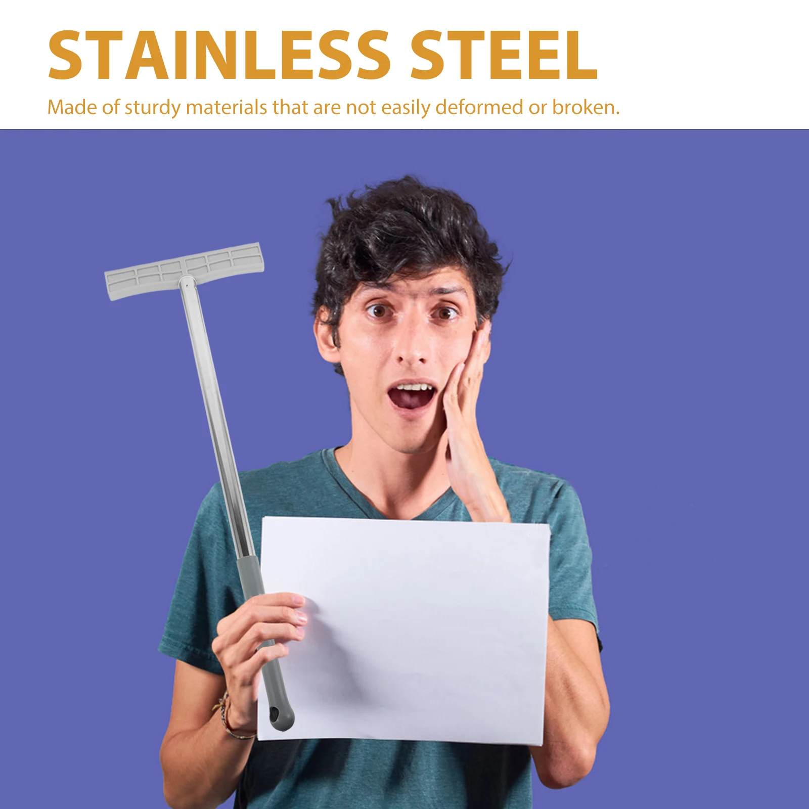 Holding Sign Pole Grip Holder Reclamestandaards Handborden op Stick RVS Board Banner