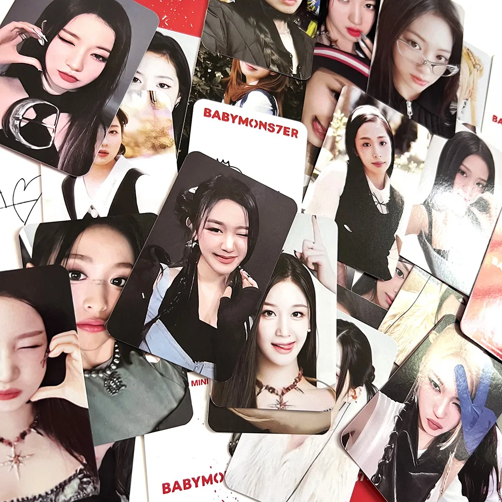 6Pcs/Set BABY MONSTER Lomo Cards Babymons7e HD Print Photo Cards ASA RUKA PHARITA AHYEON RAMI RORA CHIQUITA Fans Gifts