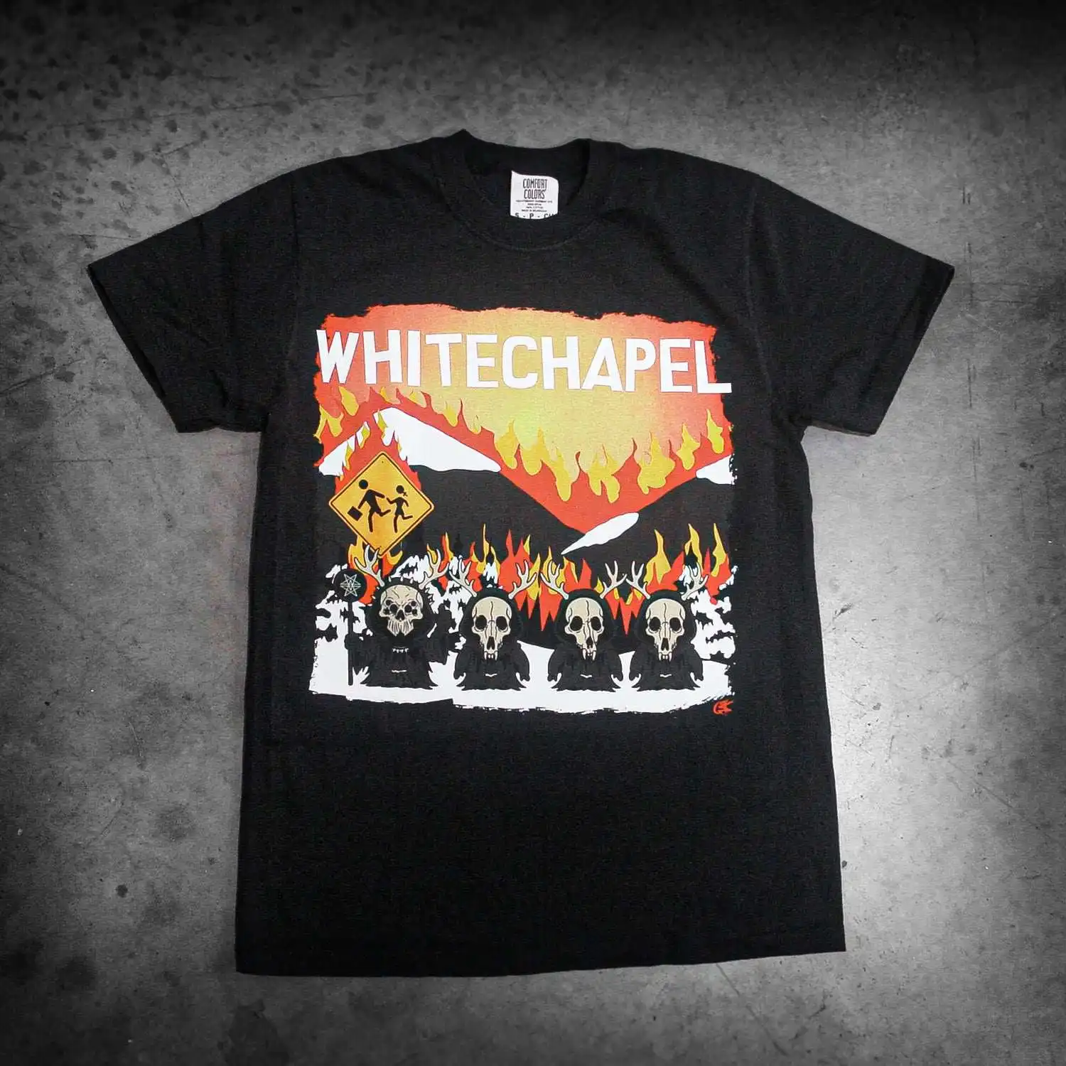 

Brand New American Hardcore Group Whitechurch Band Pure Cotton Men's and Women's Short Sleeved Printed T-shirt Loose Fit