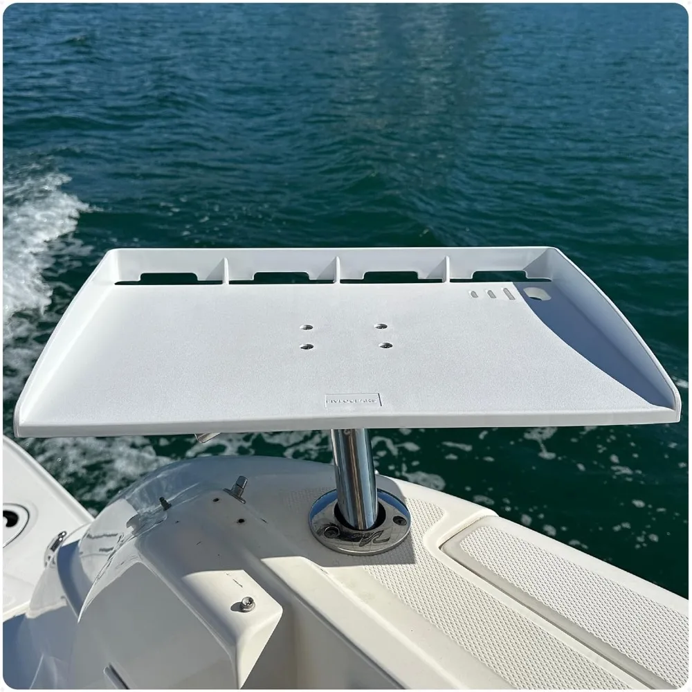 

Разделочная доска для лодки, 20 x 12 дюймов — стол премиум-класса с креплением для стержня, слотом для ножа, хранилищем плоскогубцев и прорезями сзади — 1 год Ш